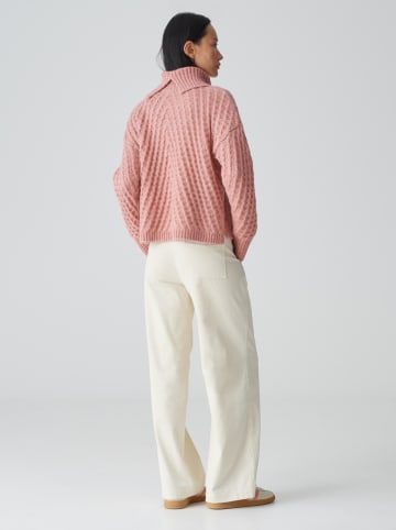 OPUS Rollkragenpullover in Rosa