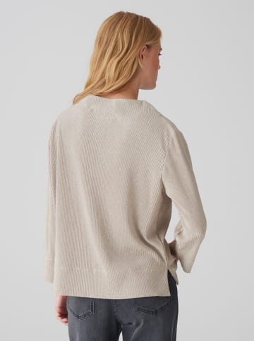 OPUS Sweter w kolorze beżowym