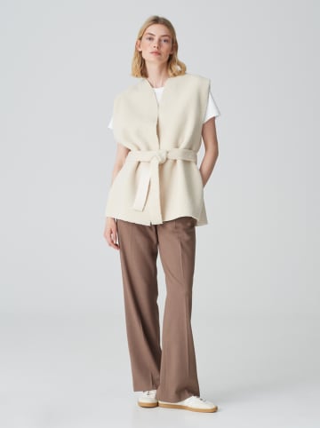 OPUS Teddyweste in Creme