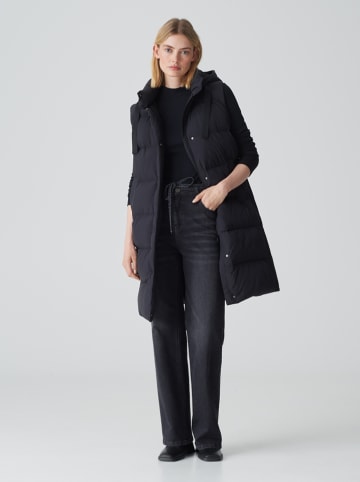 OPUS Doorgestikte bodywarmer donkerblauw