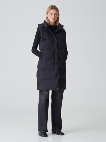 OPUS Doorgestikte bodywarmer donkerblauw