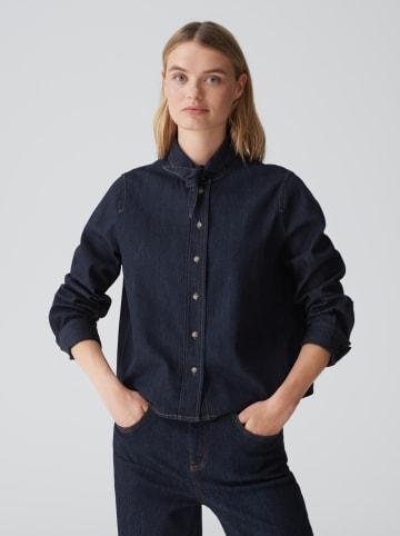 OPUS Spijkerblouse donkerblauw