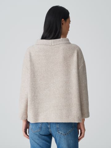 OPUS Sweter w kolorze beżowym
