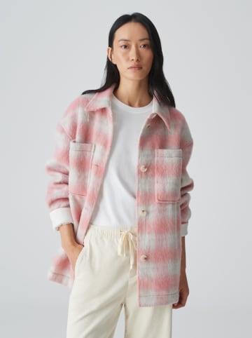 OPUS Hemdjacke in Rosa/ Weiß