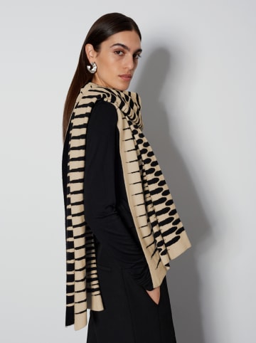 Someday Schal in Beige/ Schwarz - (L)202 x (B)57 cm