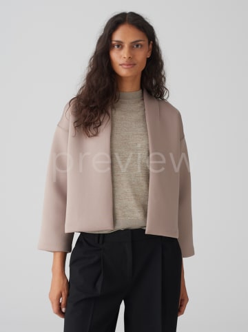 OPUS Sweatjacke in Taupe