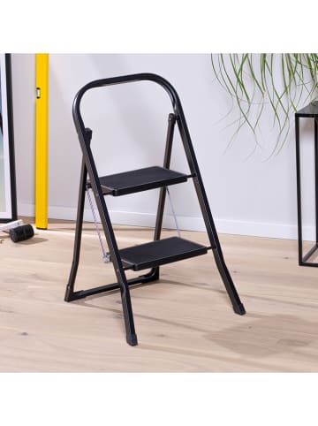 Everysentials Klapptritt in Schwarz - (B)46,5 x (H)81 x (T)54,5 cm