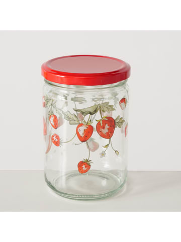 Boltze 2-delige set: voorraadglazen rood - 500 ml