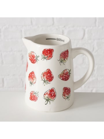 Boltze 2er-Set: Krüge "Strawberry" in Rot - 500 ml
