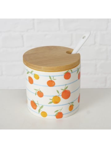 Boltze 2er-Set: Marmeladendosen "Fruits" in Orange/ Gelb - (H)8,5 x Ø 9 cm