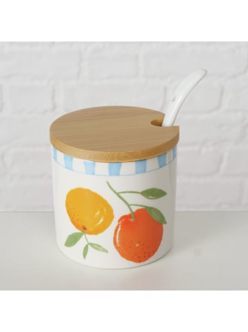 Boltze 2er-Set: Marmeladendosen "Fruits" in Orange/ Gelb - (H)8,5 x Ø 9 cm