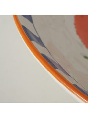 Boltze Obstschale "Fruits" in Orange/ Gelb/ Blau - Ø 34 cm