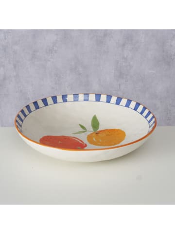 Boltze Obstschale "Fruits" in Orange/ Gelb/ Blau - Ø 34 cm