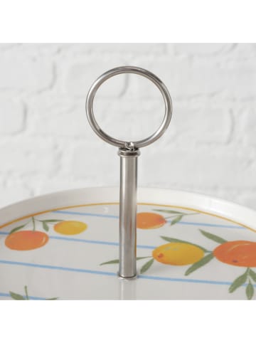 Boltze Etagère "Fruits" oranje/geel - (H)23 cm