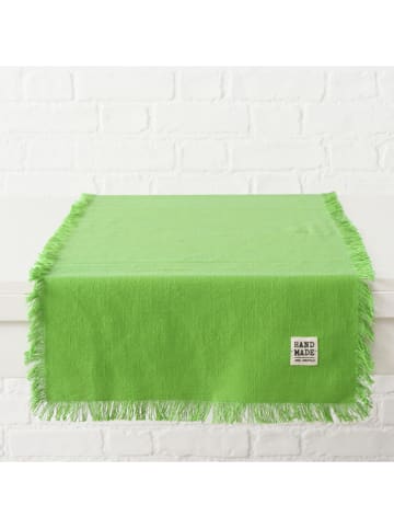 Boltze Tafelloper "Lenea" groen - (L)140 x (B)40 cm