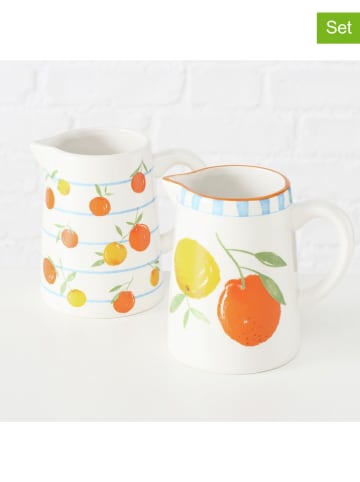 Boltze Dzbanki (2 szt.) "Fruits" w kolorze żółto-pomarańczowym - 500 ml