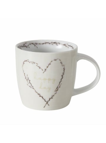 Boltze 2er-Set: Kaffeteassen "Salix" in Beige - 330 ml