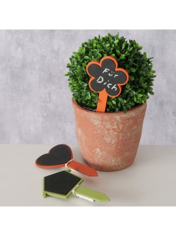 Boltze 3-delige set: plantenlabels "Bilje" oranje/groen/rood - (H)15 cm