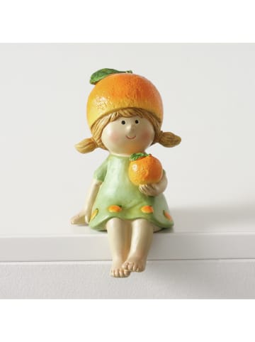 Boltze 2er-Set: Dekofiguren "Fruits" in Grün/ Orange - (H)14,3 cm