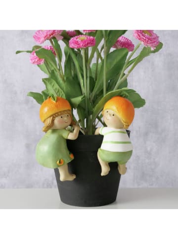 Boltze 2er-Set: Topfhänger "Fruits" in Grün/ Orange - (H)12 cm