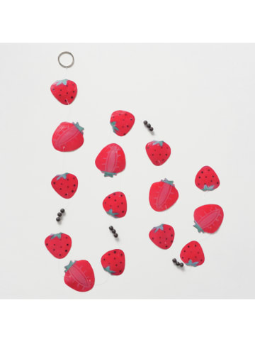 Boltze Capiz-guirlande "Berrie" rood - (L)178 cm
