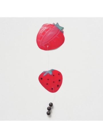 Boltze Capiz-guirlande "Berrie" rood - (L)178 cm