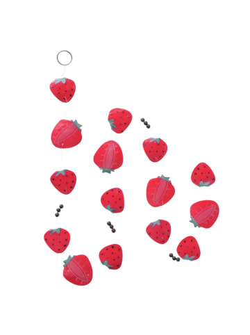Boltze Capiz-Girlande "Berrie" in Rot - (L)178 cm