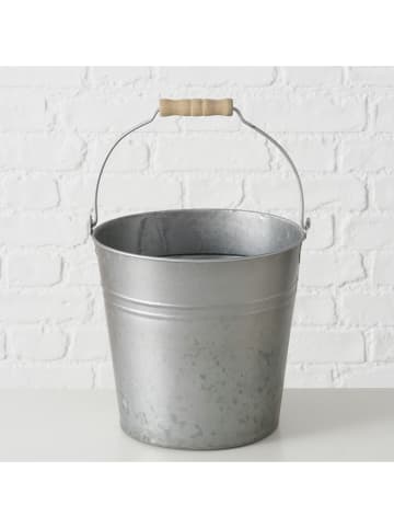 Boltze Übertopf "Matera" in Grau - (H)23,5 x Ø 25 cm