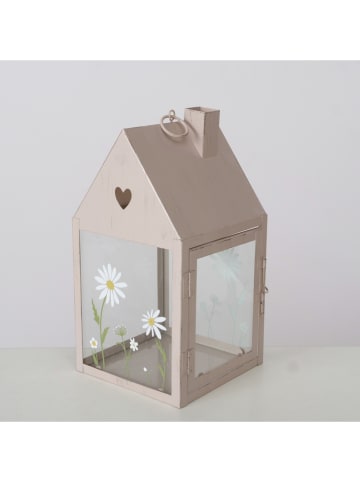 Boltze 2-delige set: lantaarns "Honey" beige/groen - (B)14 x (H)17 cm