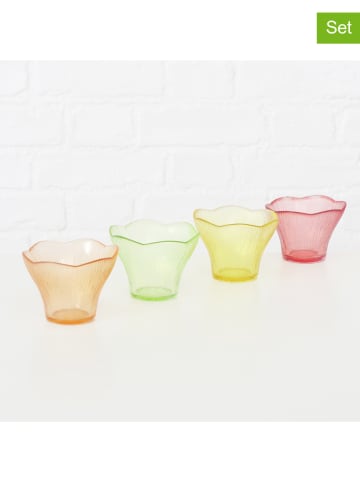 Boltze 4er-Set: Schale "Fiorina" in Bunt - (H)7,5 cm - Ø 9,5 cm