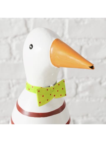 Boltze Dekoracja "Gerda" w kolorze białym na ogrodzenie - wys. 22 cm