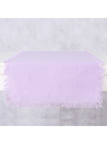 Boltze Tischläufer "Lenea" in Lila - (L)140 x (B)40 cm