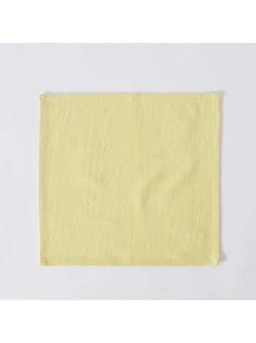 Boltze 2-delige set: servetten "Lenea" geel - (L)40 x (B)40 cm