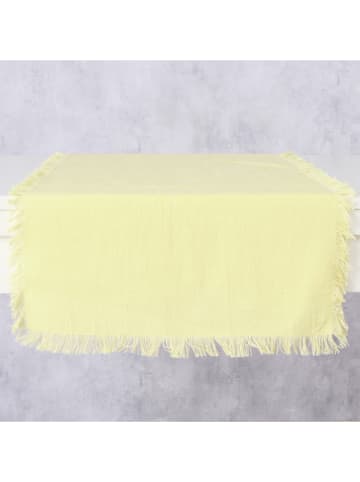 Boltze Tafelloper "Lenea" geel - (L)140 x (B)40 cm