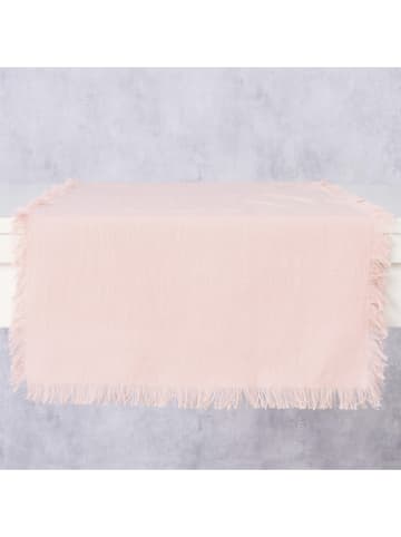 Boltze Tischläufer "Lenea" in Rosa - (L)140 x (B)40 cm