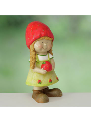 Boltze Figurka dekoracyjna "Strawberry" w kolorze czerwono-zielonym - wys. 46 cm