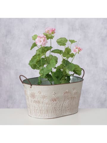 Boltze Übertopf "Lotte" in Hellgrün - (B)40 x (H)22 x (T)25 cm
