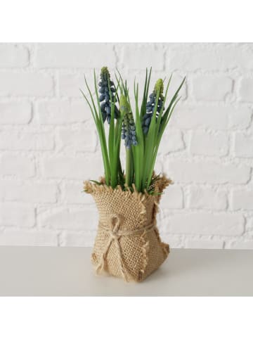 Boltze 3er-Set: Kunstpflanzen "Harmony" in Grün/ Hellbraun - (H)19 cm