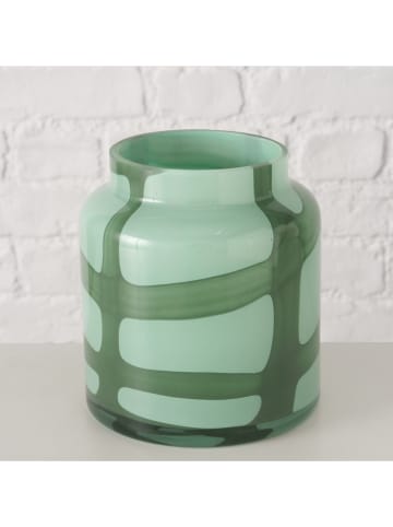 Boltze Vase "Verana" in Grün - (H)14 cm