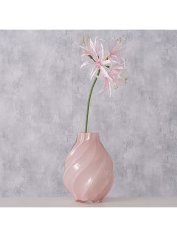 Boltze Vase "Resio" in Rosa - (H)25 cm