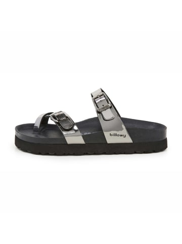 billowy Teenslippers zilverkleurig
