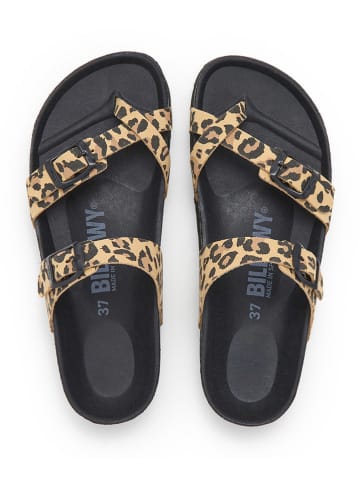 billowy Teenslippers lichtbruin