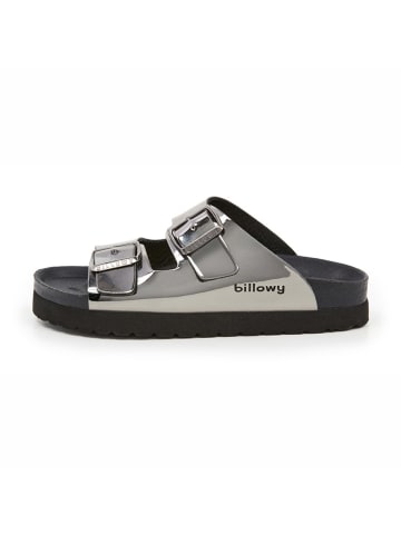 billowy Pantoletten in Silber