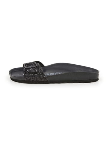 billowy Pantoletten in Schwarz