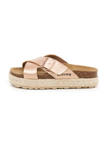 billowy Slippers zilverkleurig