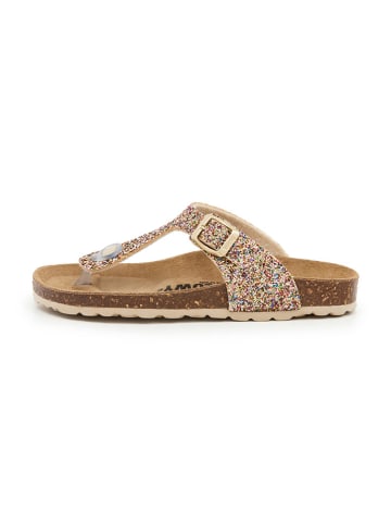 billowy Teenslippers goudkleurig