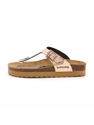 billowy Teenslippers roségoudkleurig