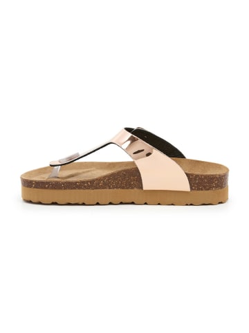 billowy Teenslippers roségoudkleurig