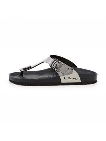 billowy Teenslippers zilverkleurig