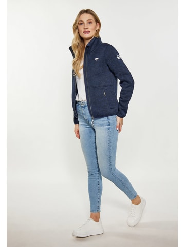 Schmuddelwedda Strickfleecejacke in Dunkelblau